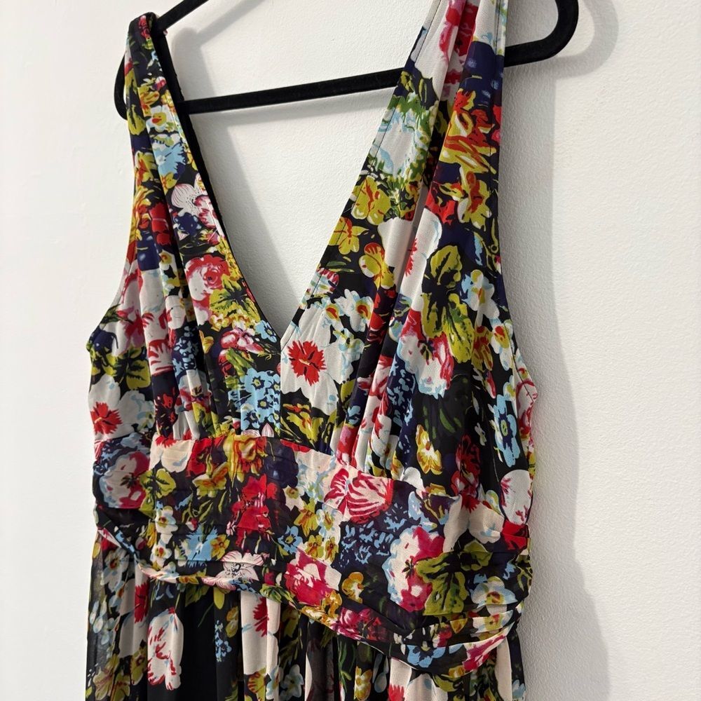 NWT Ever Pretty Dress Sleeveless Floral Chiffon Maxi High Waisted Sz 20 6XL - Picture 4 of 7
